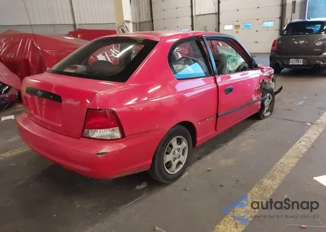 2000 Hyundai Accent L from USA, damaged, VIN KMHCF35G8YU016093